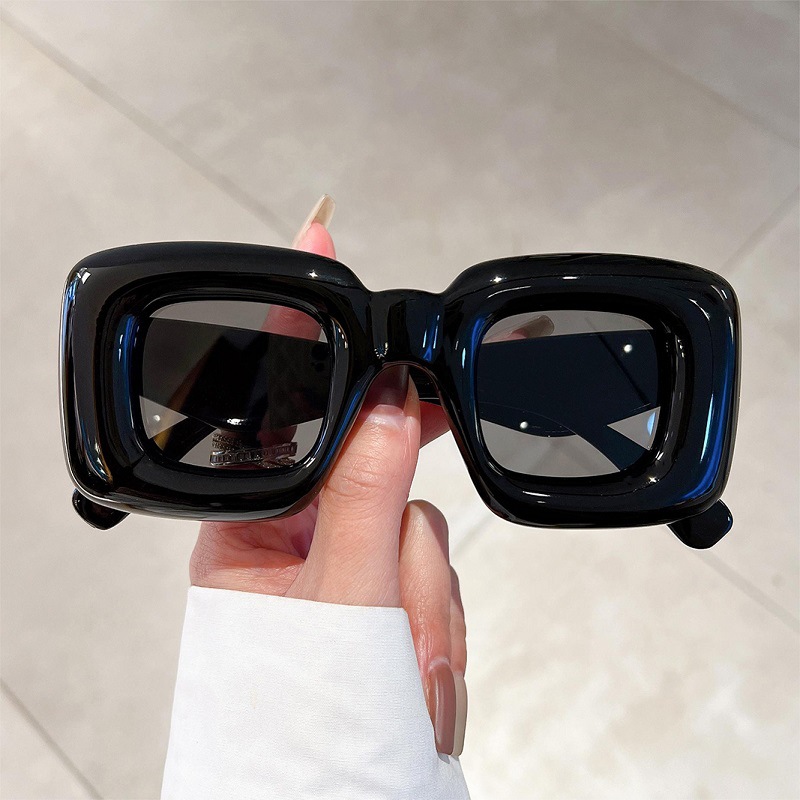 Street Fashion Photo - Neue Damen Quadratische Sonnenbrille Weibliche Lustige