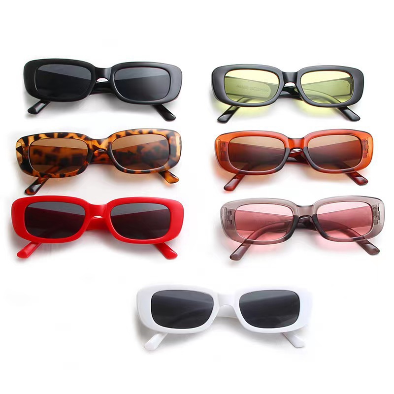 Street Fashion Photo - Neue kleine rechteckige sonnenbrille frauen oval