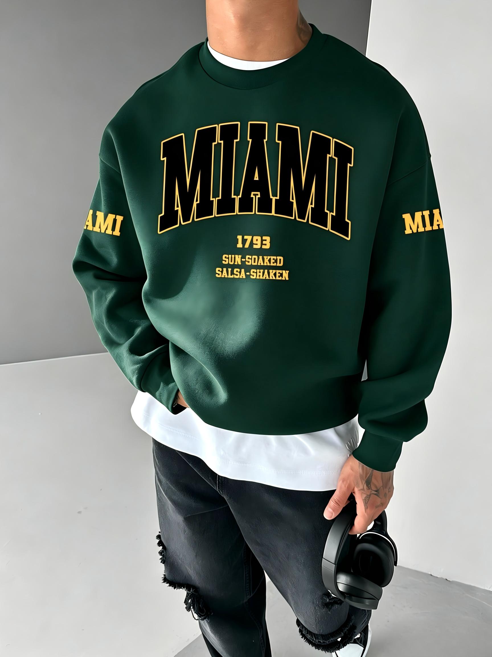 Street Fashion Milan - Modisches Herren-T-Shirt 1793 für Herbst/Winter, Retro-Milan-Print,