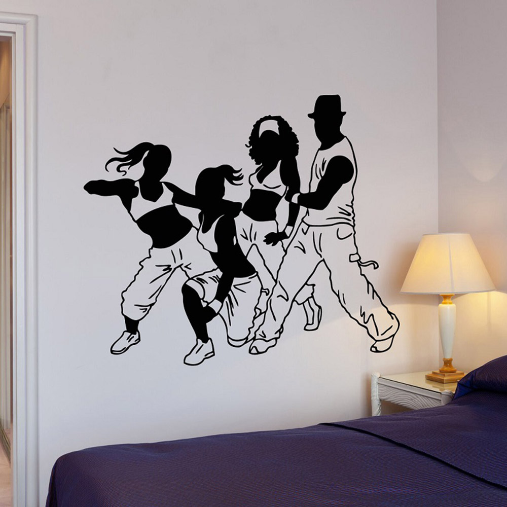Street Fashion Europe - Vinyl applique tanzen schritt jugend zimmer