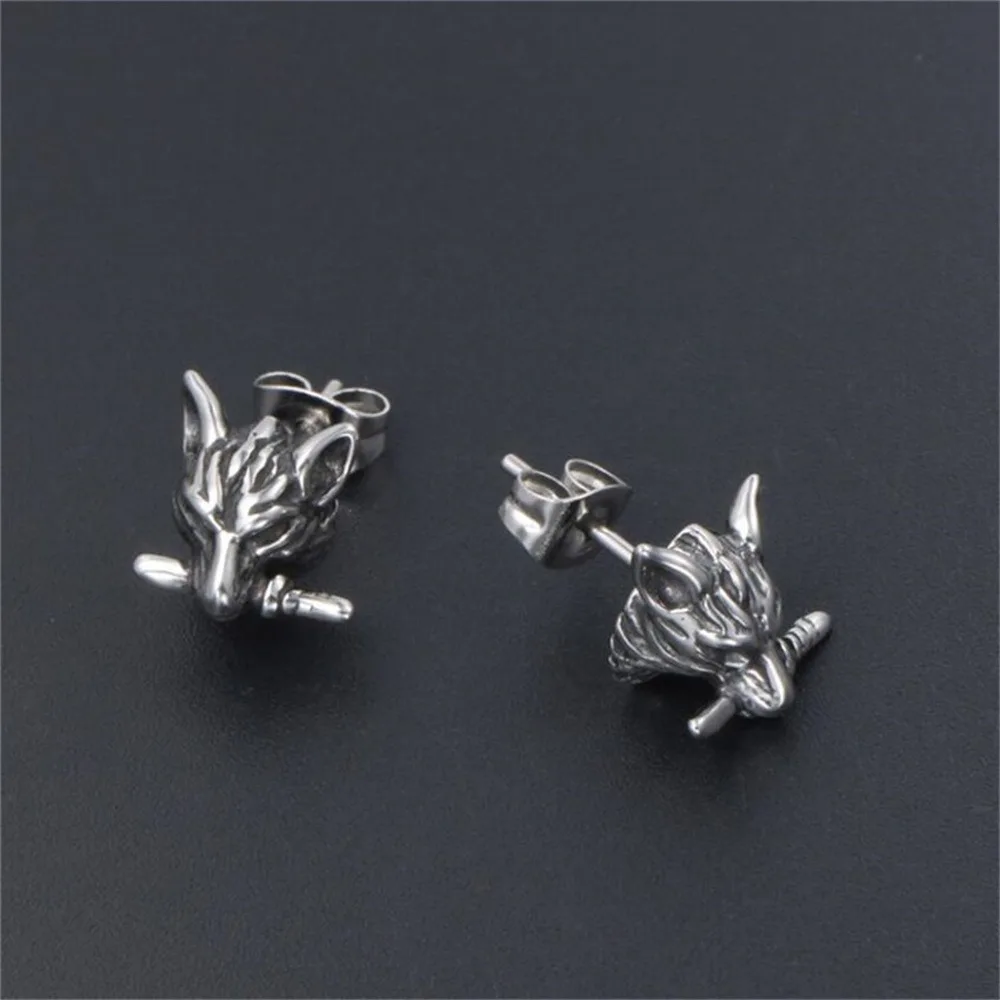 Street Fashion Earrings - Einfache kreative Mode exquisite Wolfskopf Ohrringe