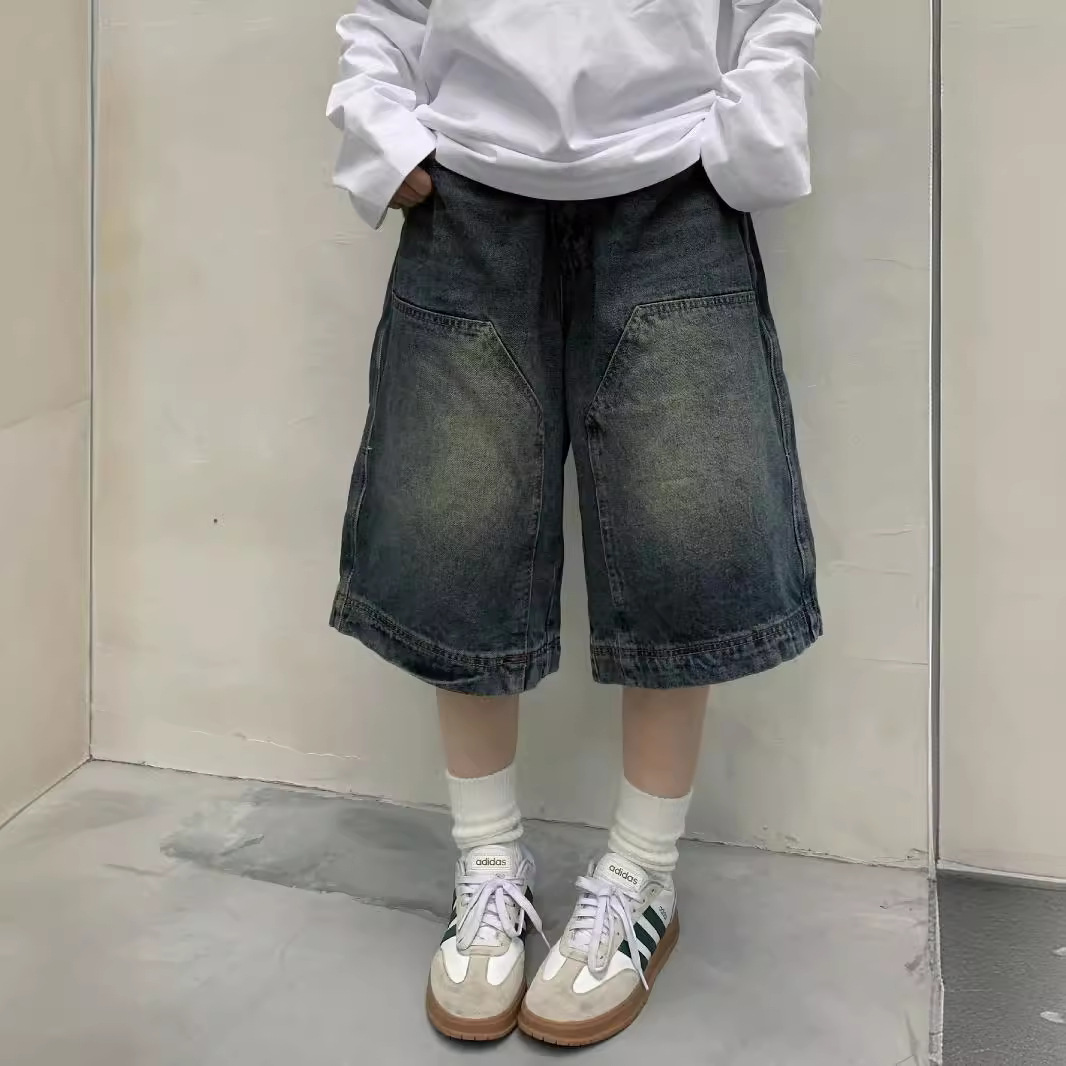 Street Fashion Vintage - Frauen Y2K Vintage Baggy Jean Shorts