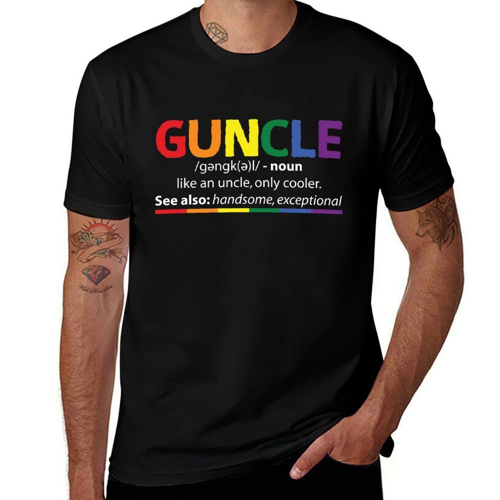 Street Fashion Definition - Guncle - lustiger schwuler Onkel Definition