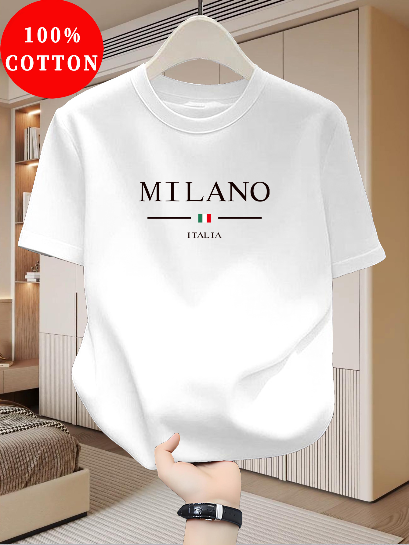 Street Fashion Milan - Kurzärmliges, lässiges und modisches Sommer-Street-Top mit