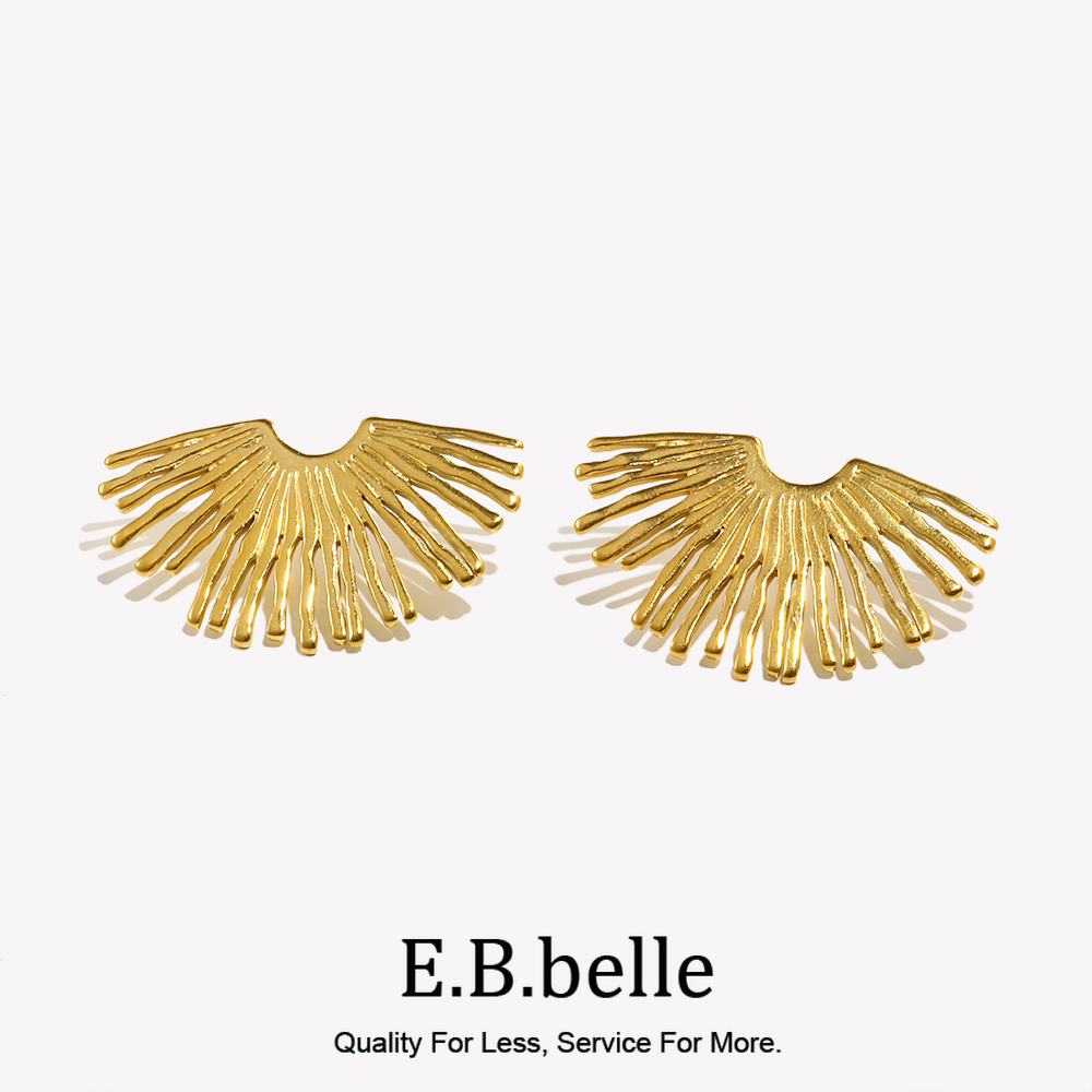 Street Fashion Earrings - Street Overtrieben Ray Fächerförmige Ohrringe Einzigartiger