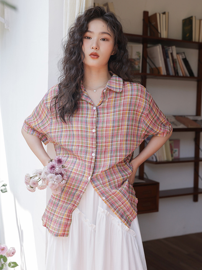 Street Fashion Vintage - Sommer Neue Damen-Hemden mit Umlegekragen aus