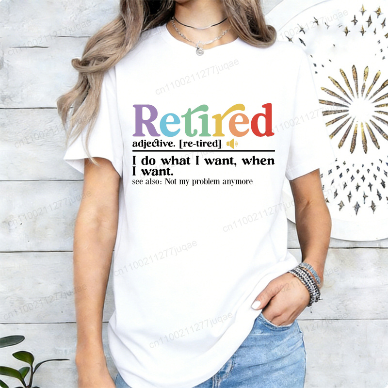 Street Fashion Definition - Lustiges Ruhestand-T-Shirt, T-Shirts mit Ruhestands-Definition, „Ich