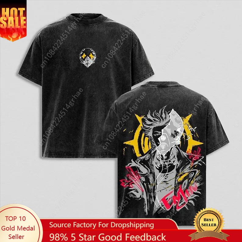 Street Fashion Vintage - Gachiakuta Vintage Anime Washed Shirt Anime-Liebhaber
