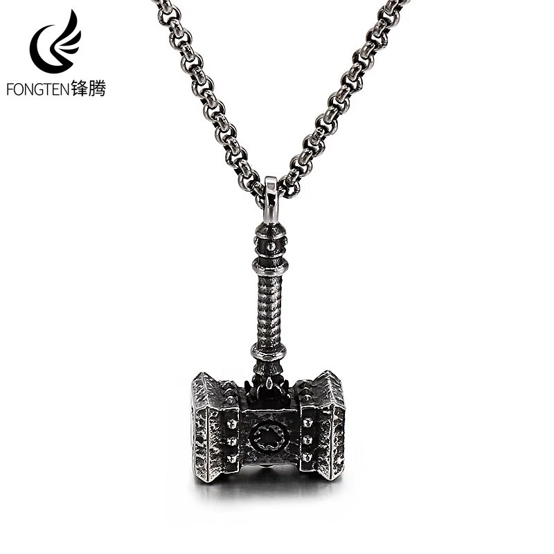 Fashion Street Singapore - Fongten Gothic Hammer Schädel Stecker Anhänger