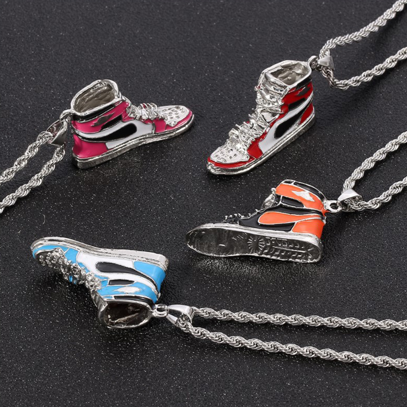 Fashion Street Singapore - Mini Hip-Hop Sneaker Anhänger Halskette Coole