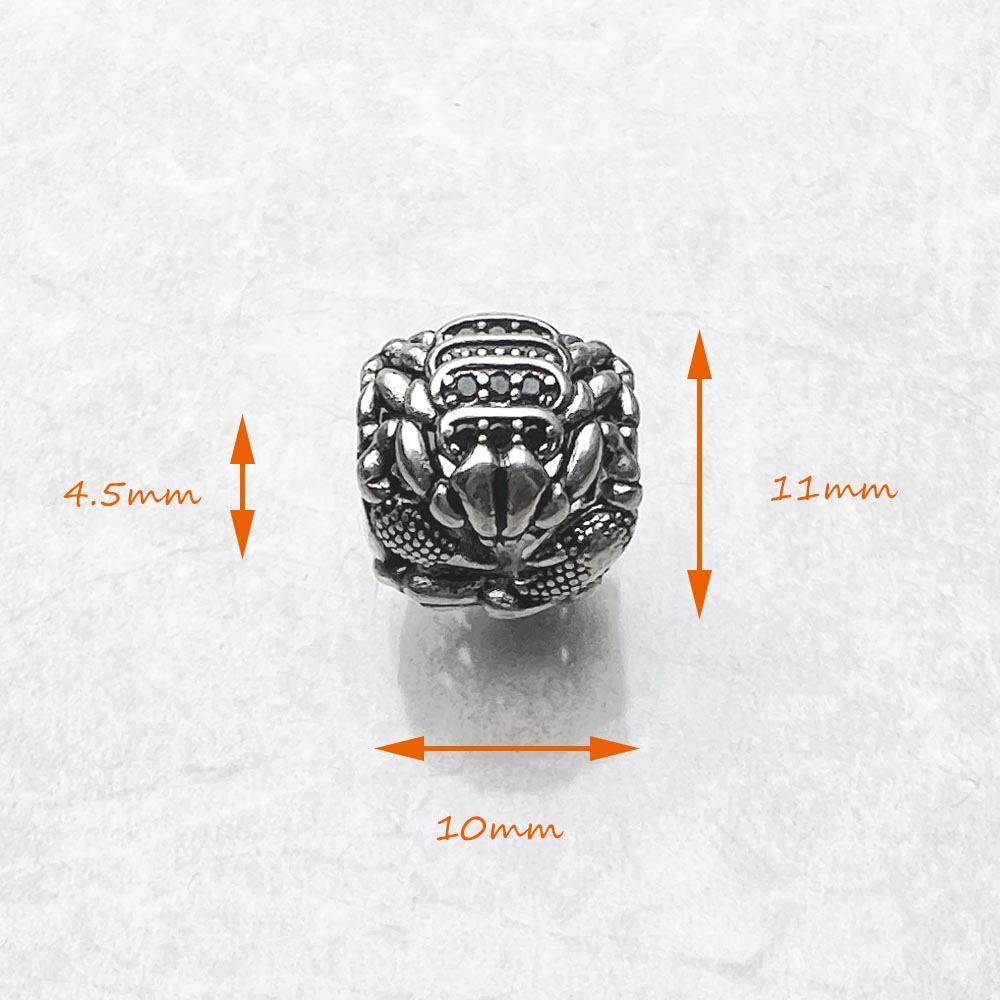Schwarzer Skorpion-Charm, 5 mm – Street Fashion Europe Bewertung und Preis