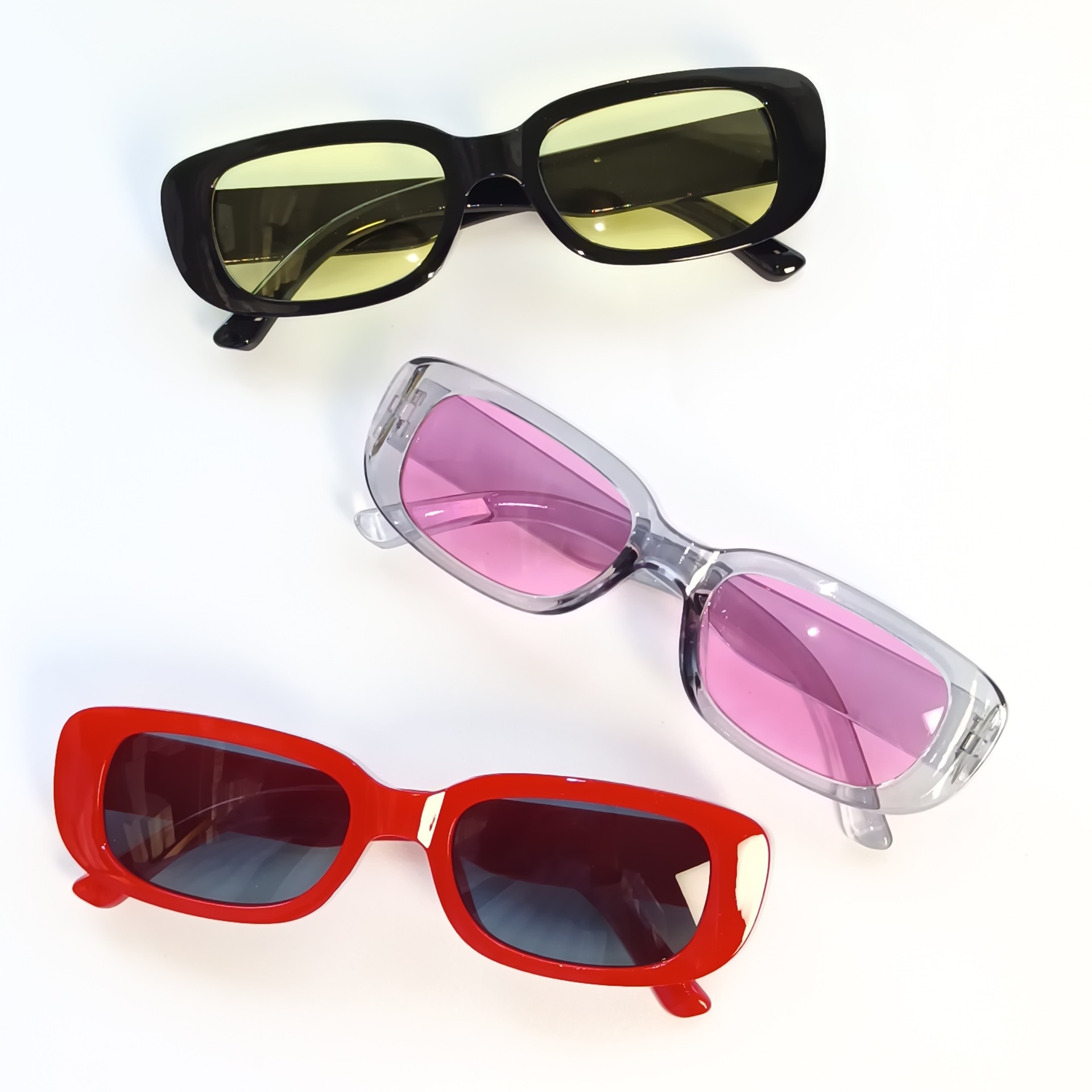 Neue kleine rechteckige sonnen – Street Fashion Photo Bewertung und Preis