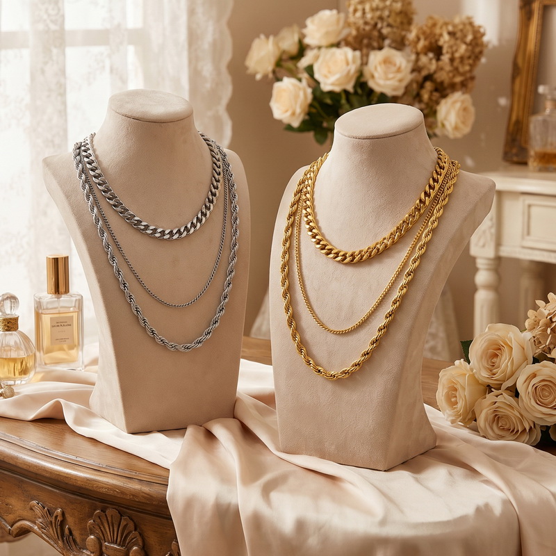 Edelstahlkette im kubanischen  – Fashion Street Singapore Bewertung und Preis