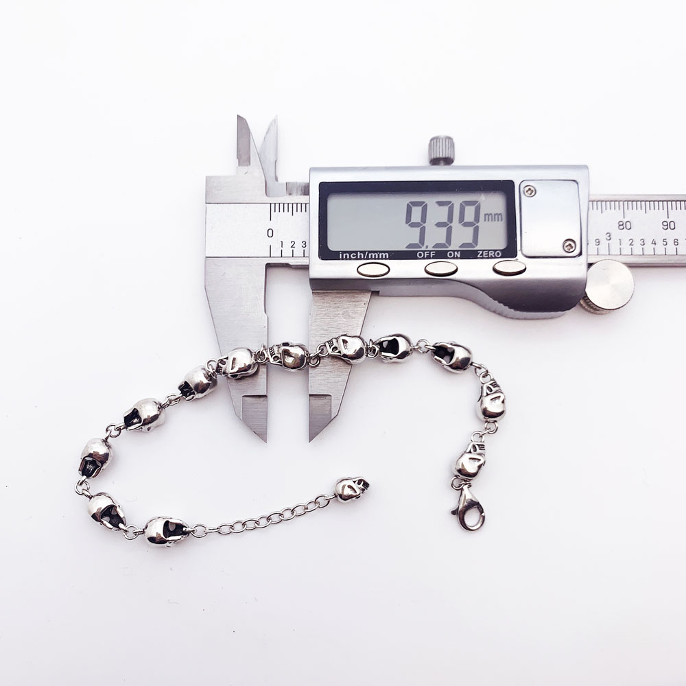 Schädel Link Kette Armbänder P – Street Fashion Europe Bewertung und Preis