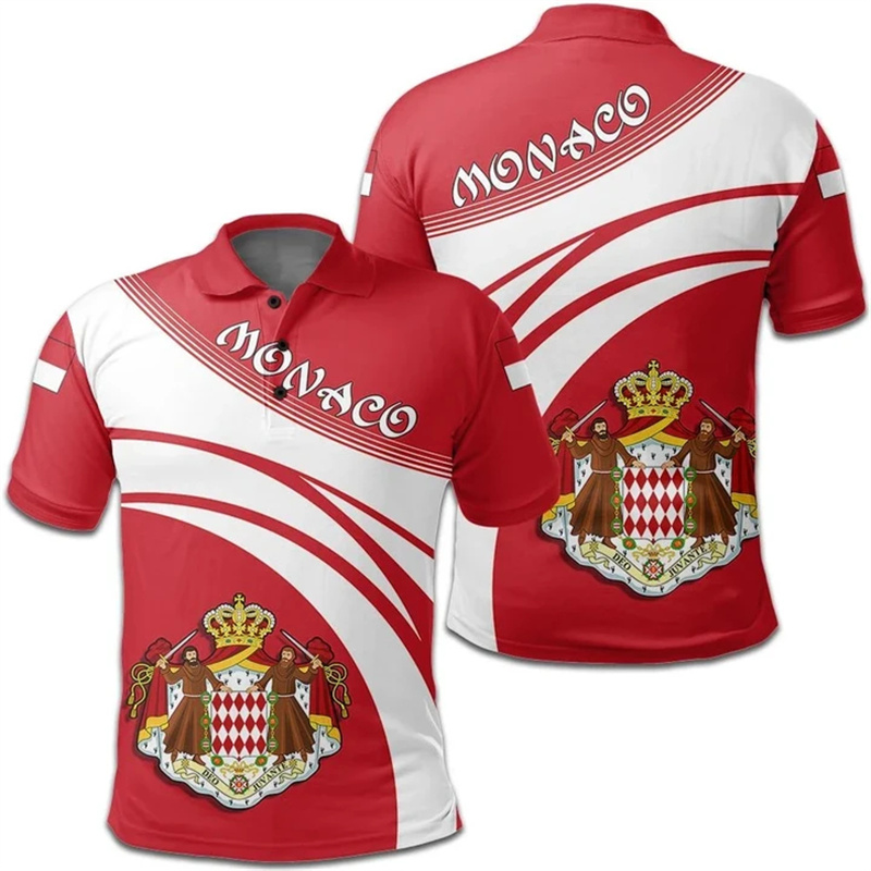Mode 3D-Druck Monaco Flagge Po – Street Fashion Monaco Bewertung und Preis