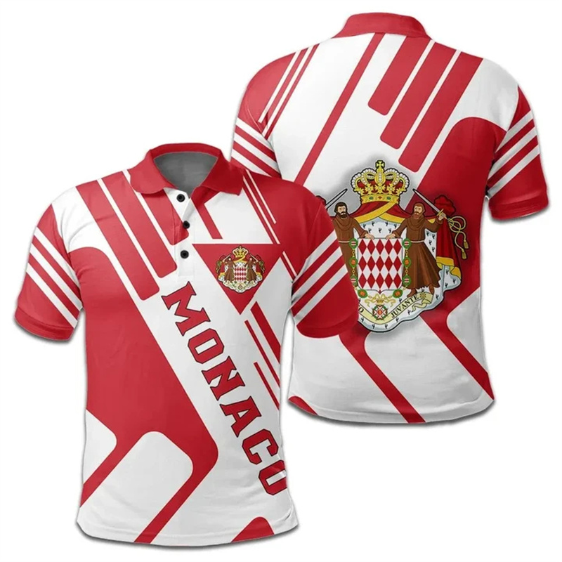 Mode 3D-Druck Monaco Flagge Po – Street Fashion Monaco Bewertung und Preis