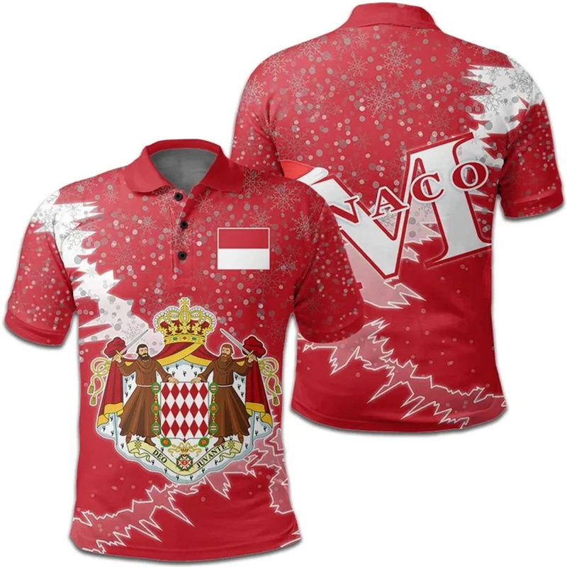 Mode 3D-Druck Monaco Flagge Po – Street Fashion Monaco Bewertung und Preis