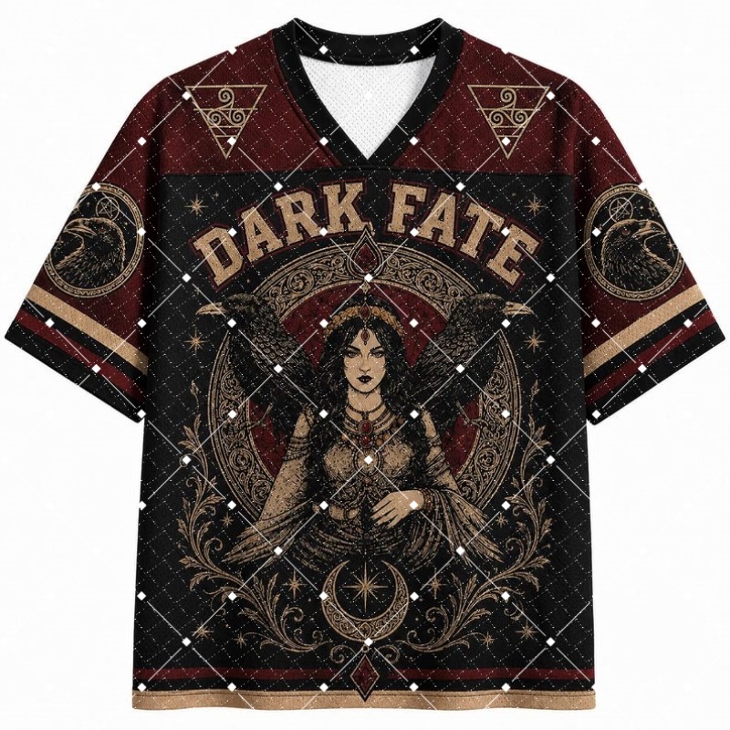 Dark Fate Hexen-Raben-Print V- – Street Fashion Dance Bewertung und Preis