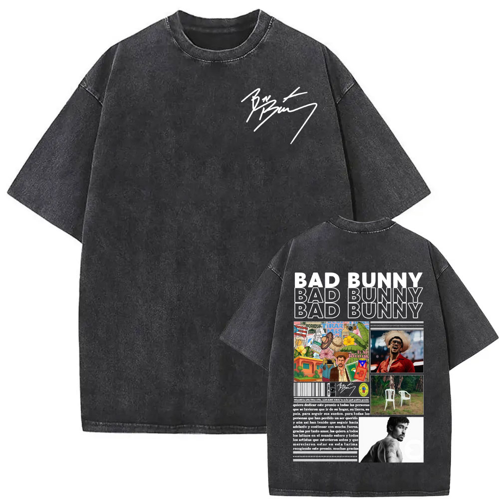 Bad Bunny DTMF Debi Tirar Mas  – Foto Street Fashion Bewertung und Preis