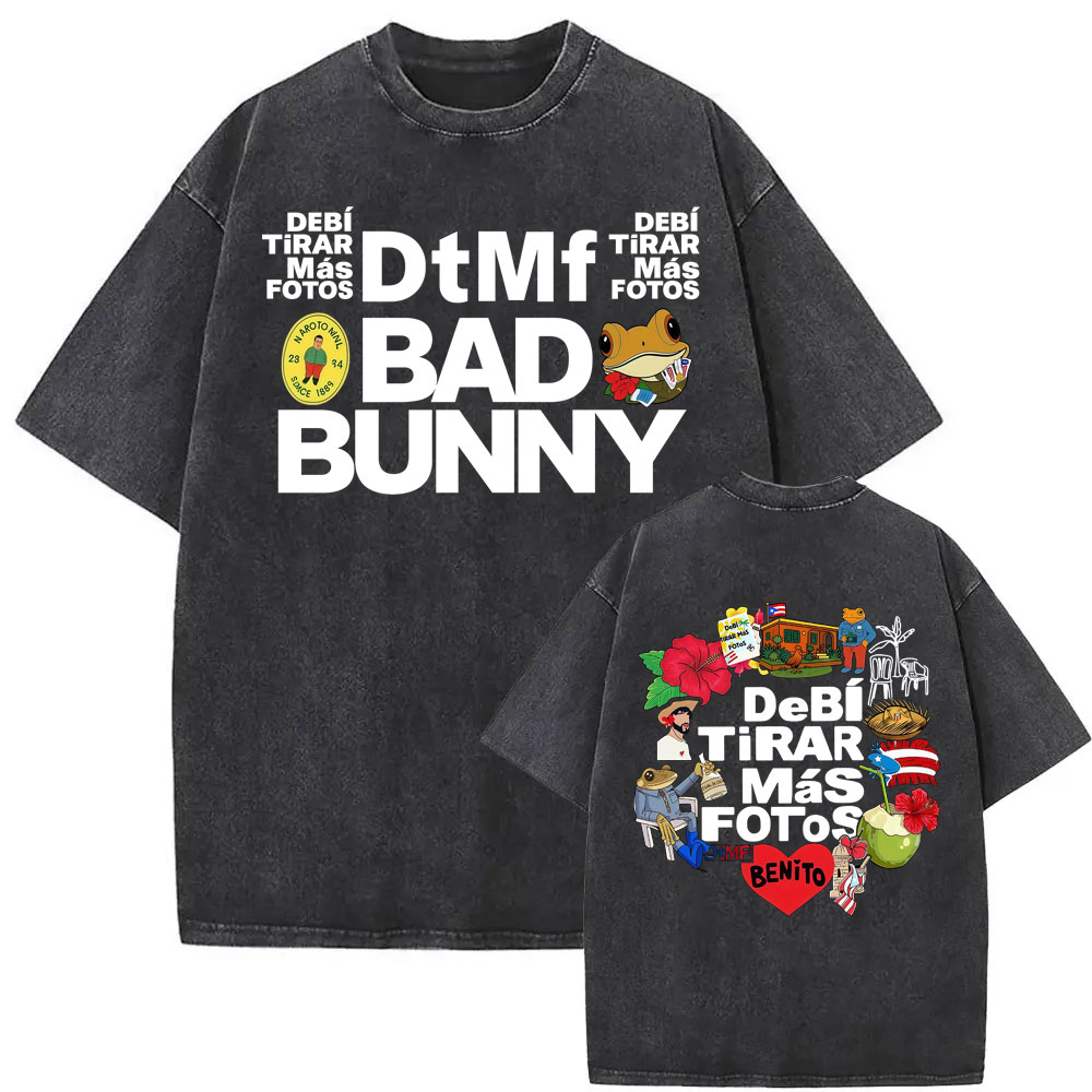 Bad Bunny DTMF Debi Tirar Mas  – Foto Street Fashion Bewertung und Preis
