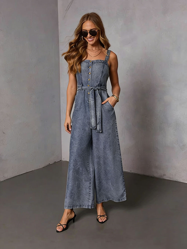 Sommer Vintage Damen Denim-Jum – Street Fashion Vintage Bewertung und Preis