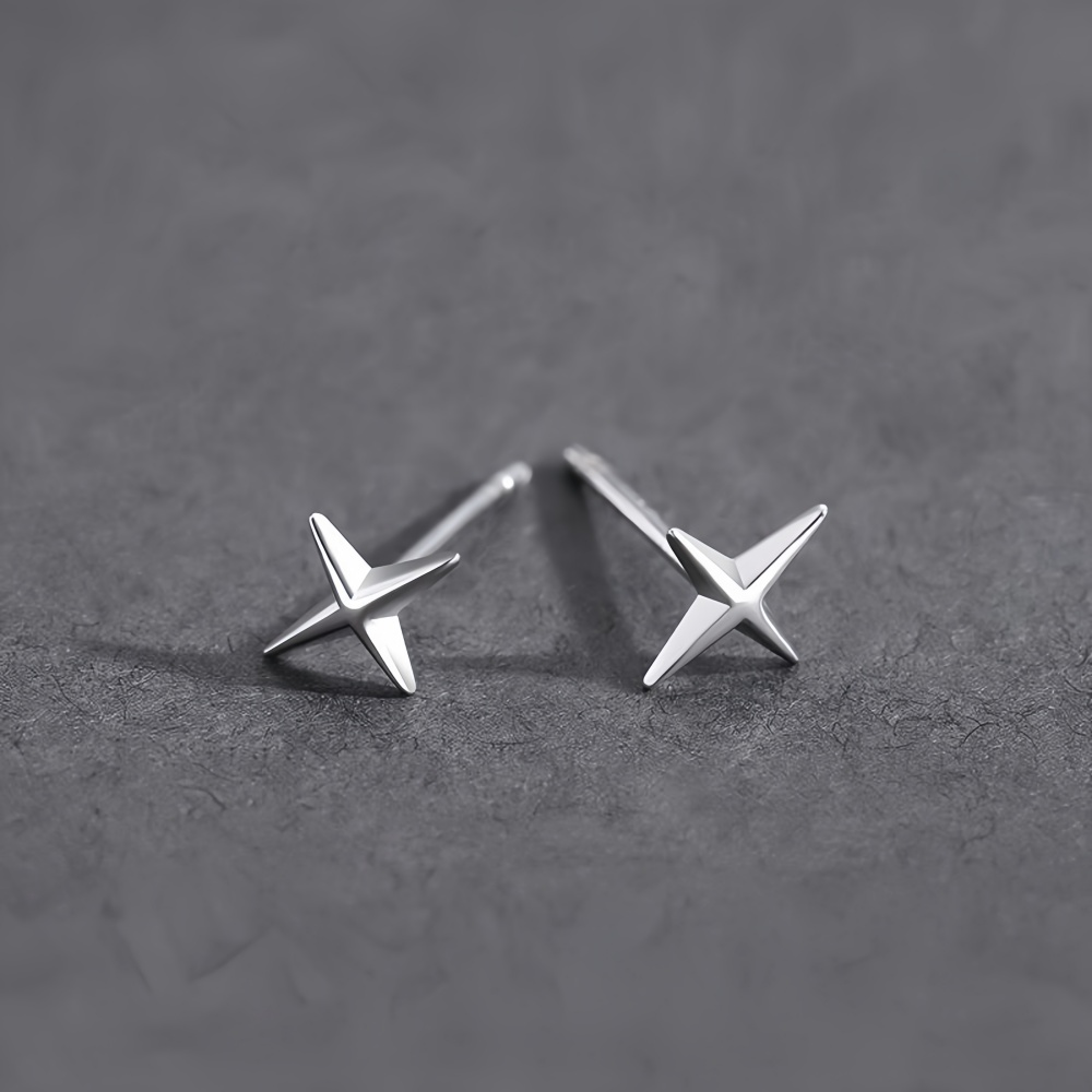 Einfache Kreuz Sterne Männer L – Street Fashion Earrings Bewertung und Preis