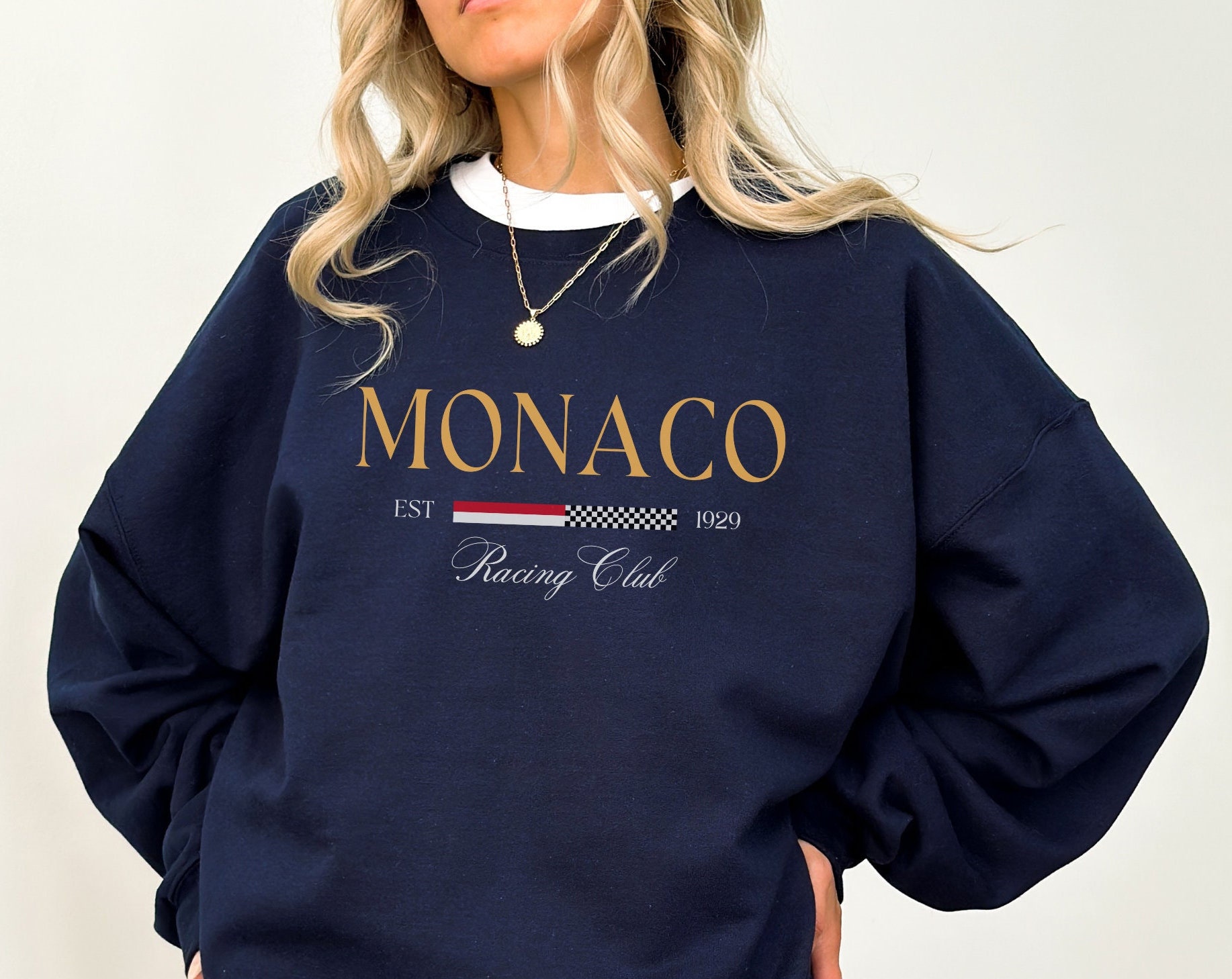 Damen-Sweatshirt mit MONACO-Au – Street Fashion Monaco Bewertung und Preis