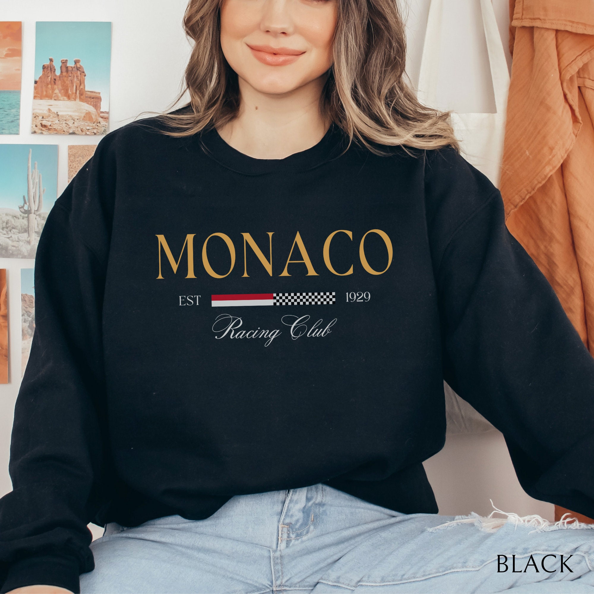 Damen-Sweatshirt mit MONACO-Au – Street Fashion Monaco Bewertung und Preis