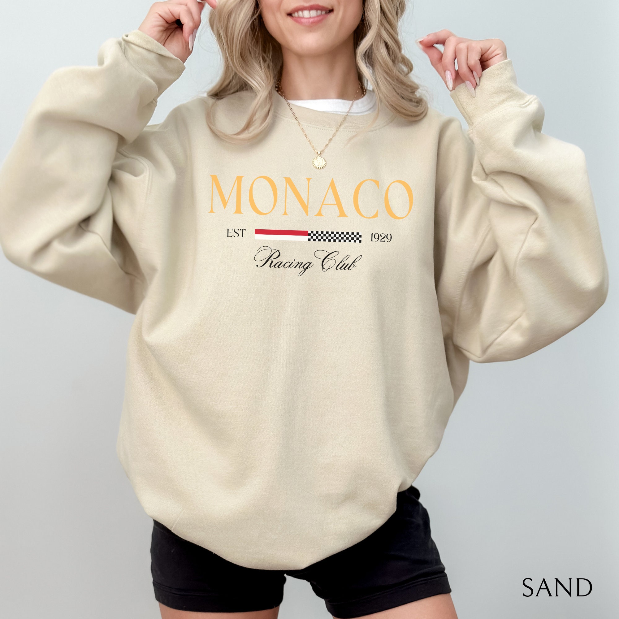 Damen-Sweatshirt mit MONACO-Au – Street Fashion Monaco Bewertung und Preis