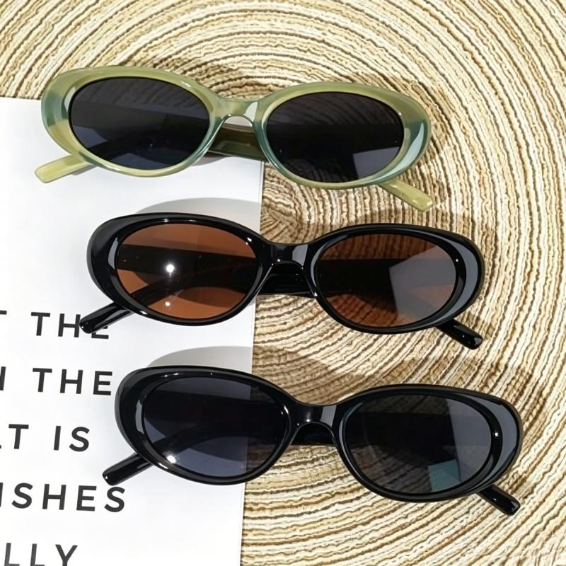 Retro Ovale Sonnenbrille für M – Street Fashion Photo Bewertung und Preis