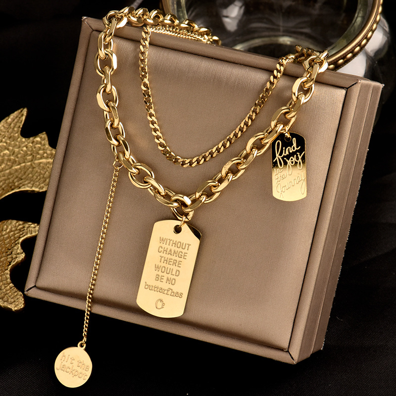 Neuer Trend Titan Stahl Halsre – Fashion Street Singapore Bewertung und Preis