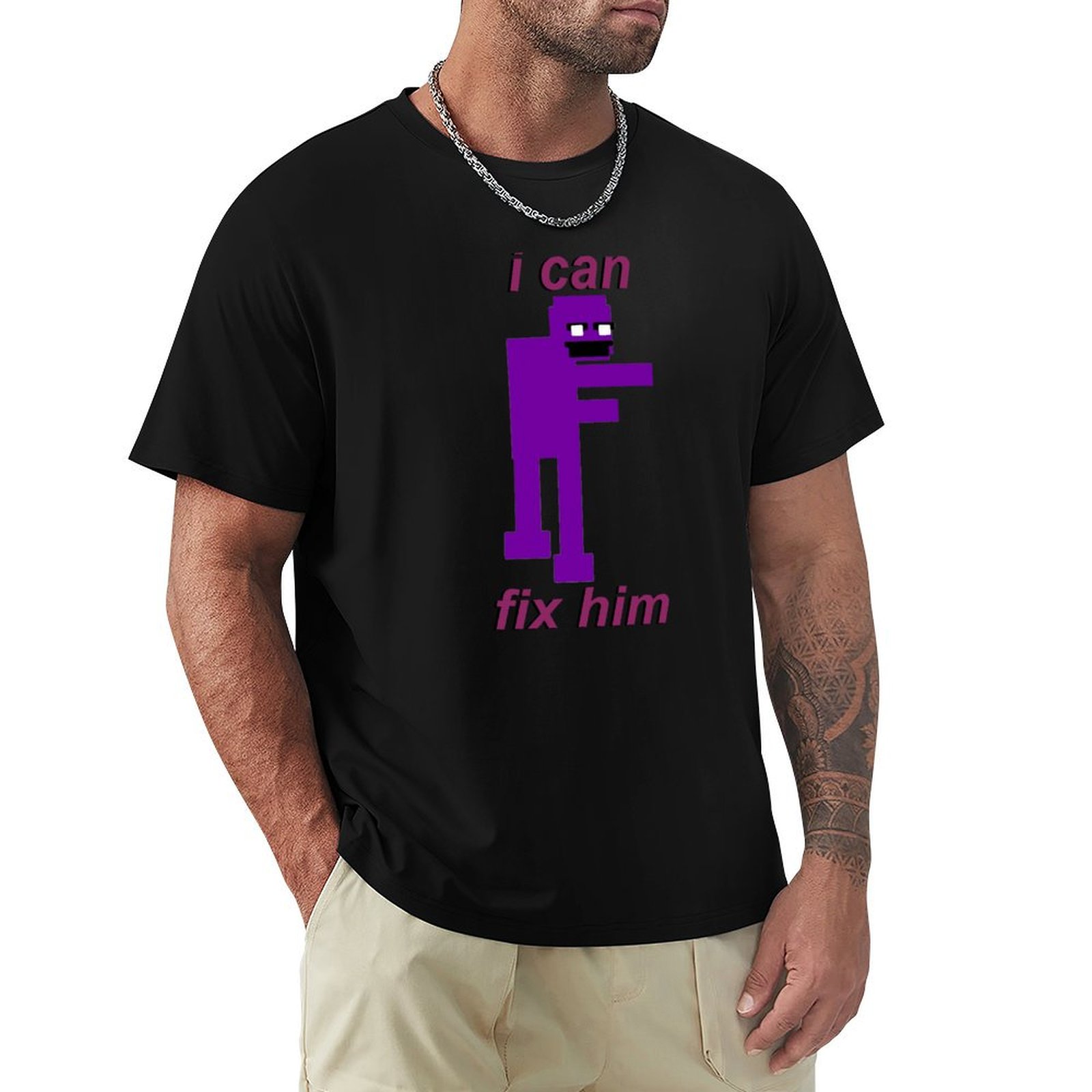 Purple Guy I can fix him T-Shi – Street Fashion For Short Guys Bewertung und Preis