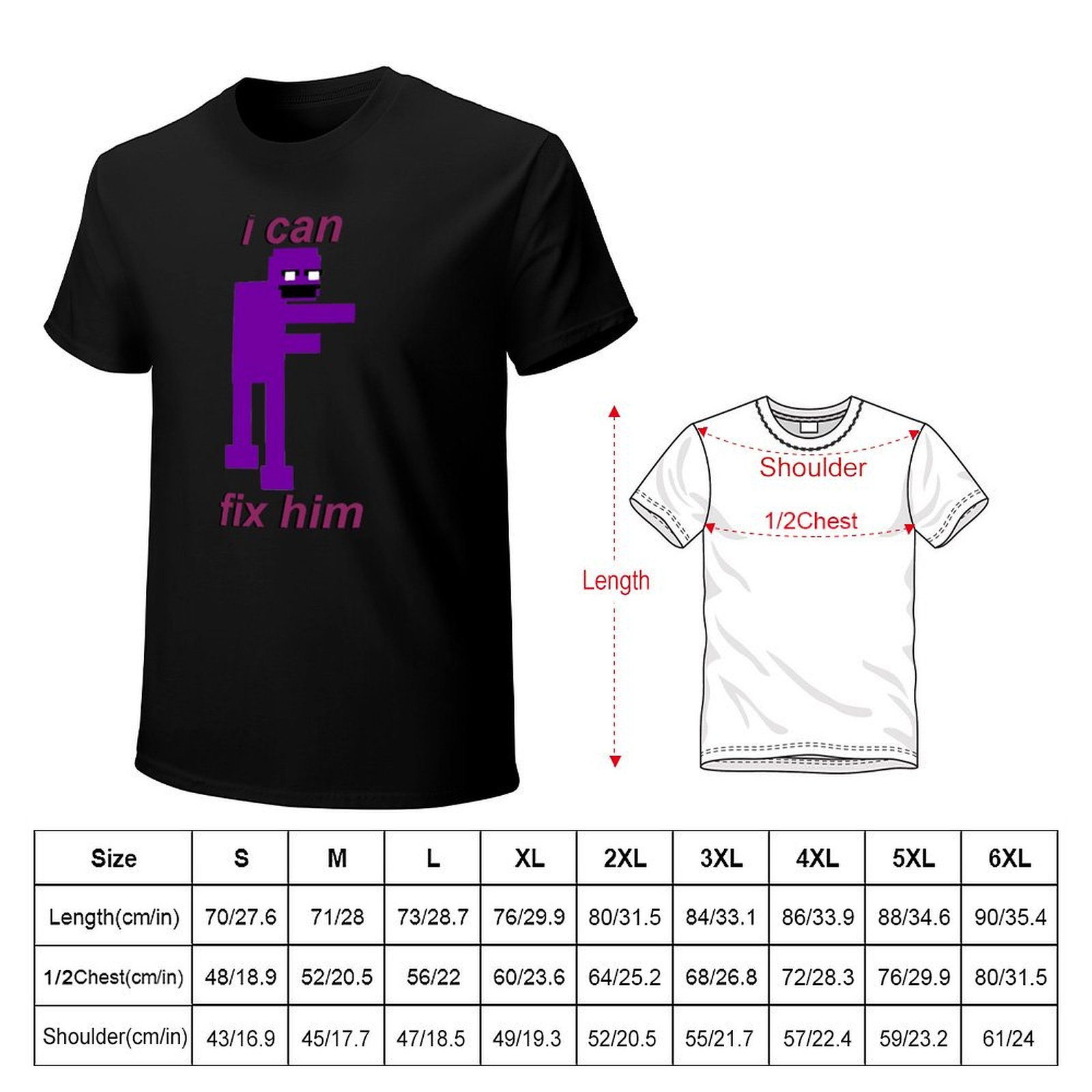 Purple Guy I can fix him T-Shi – Street Fashion For Short Guys Bewertung und Preis