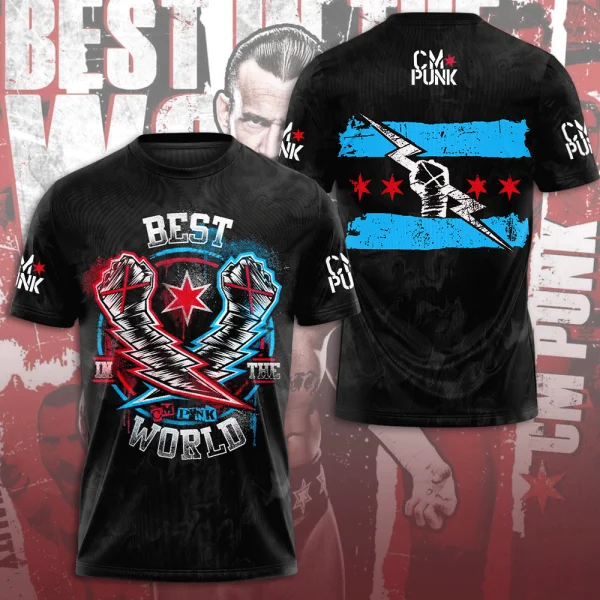 CM Punk 3D All-Over-Print T-Sh – Street Fashion For Short Guys Bewertung und Preis
