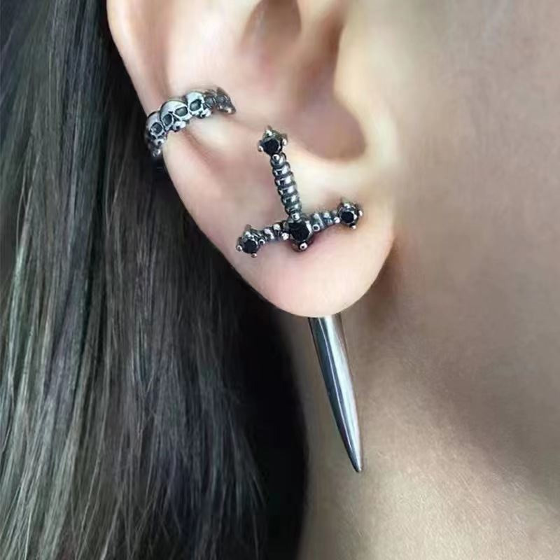 Neu In Mode Vintage Hip Hop Pu – Street Fashion Earrings Bewertung und Preis