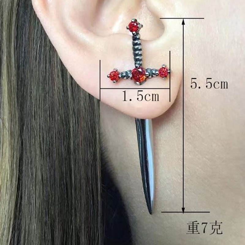 Neu In Mode Vintage Hip Hop Pu – Street Fashion Earrings Bewertung und Preis