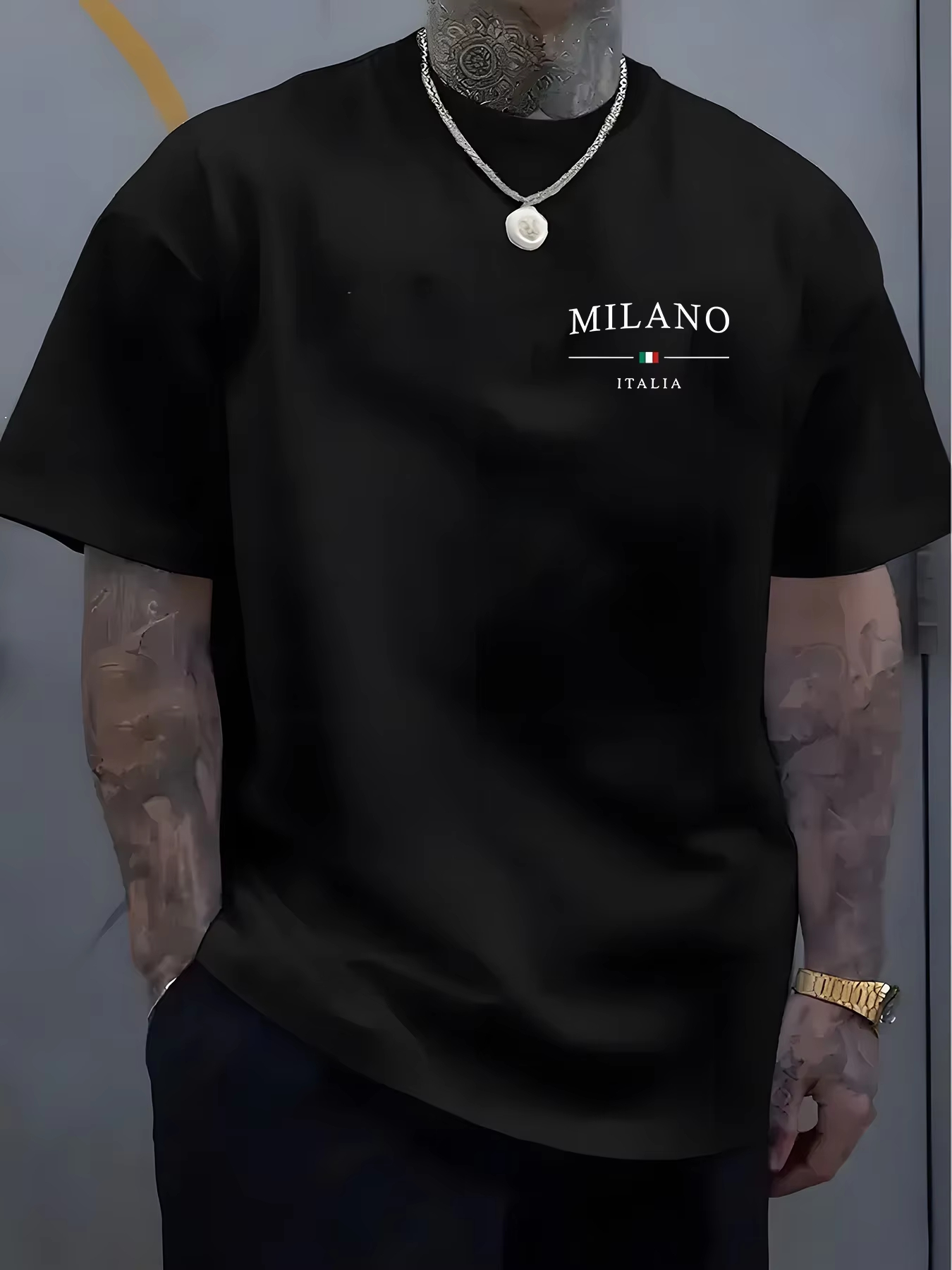 Herren-Freizeit-T-Shirt mit ku – Street Fashion Milan Bewertung und Preis